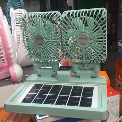 Dual Head Solar Fan