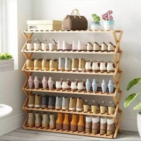 Bamboo Shoe Rack